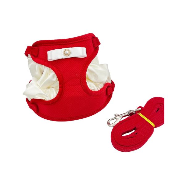 Cream-Style Mesh Step-In Harness Set
