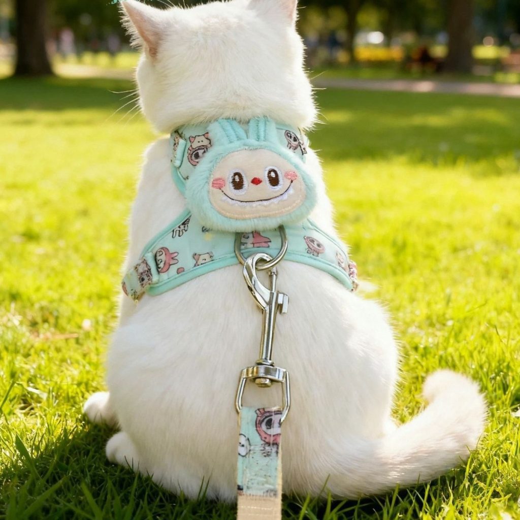 Cartoon Monster Cat Harness