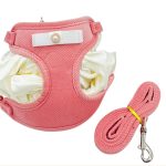 Cream-Style Mesh Step-In Harness Set 3