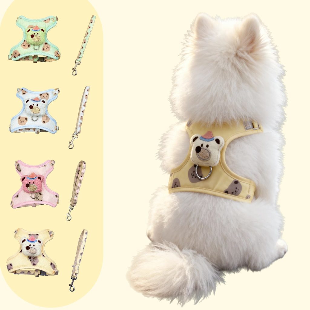 Cat & Dog Mesh Harness with Leash